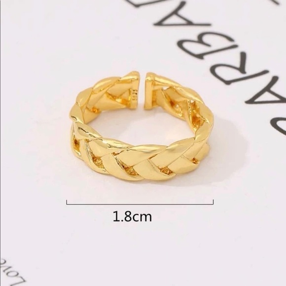 Gold Woven Band Ring - Picture 15 of 15